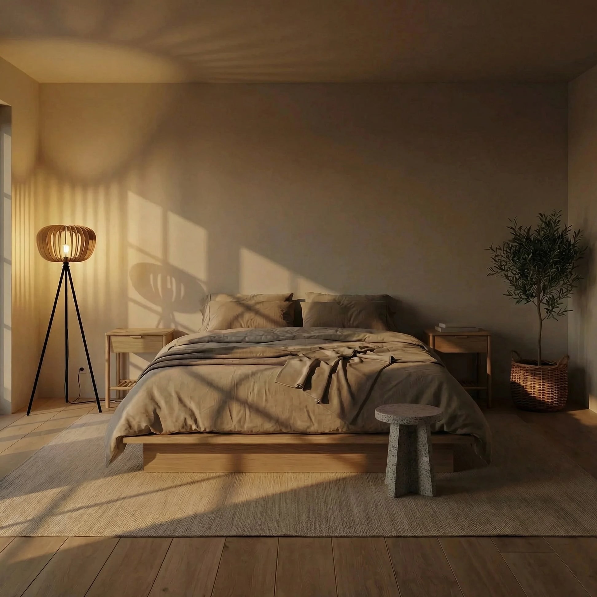 Agathe teinté Chêne | Lampadaire