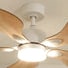Anémone teinté Chêne | Ventilateur de plafond