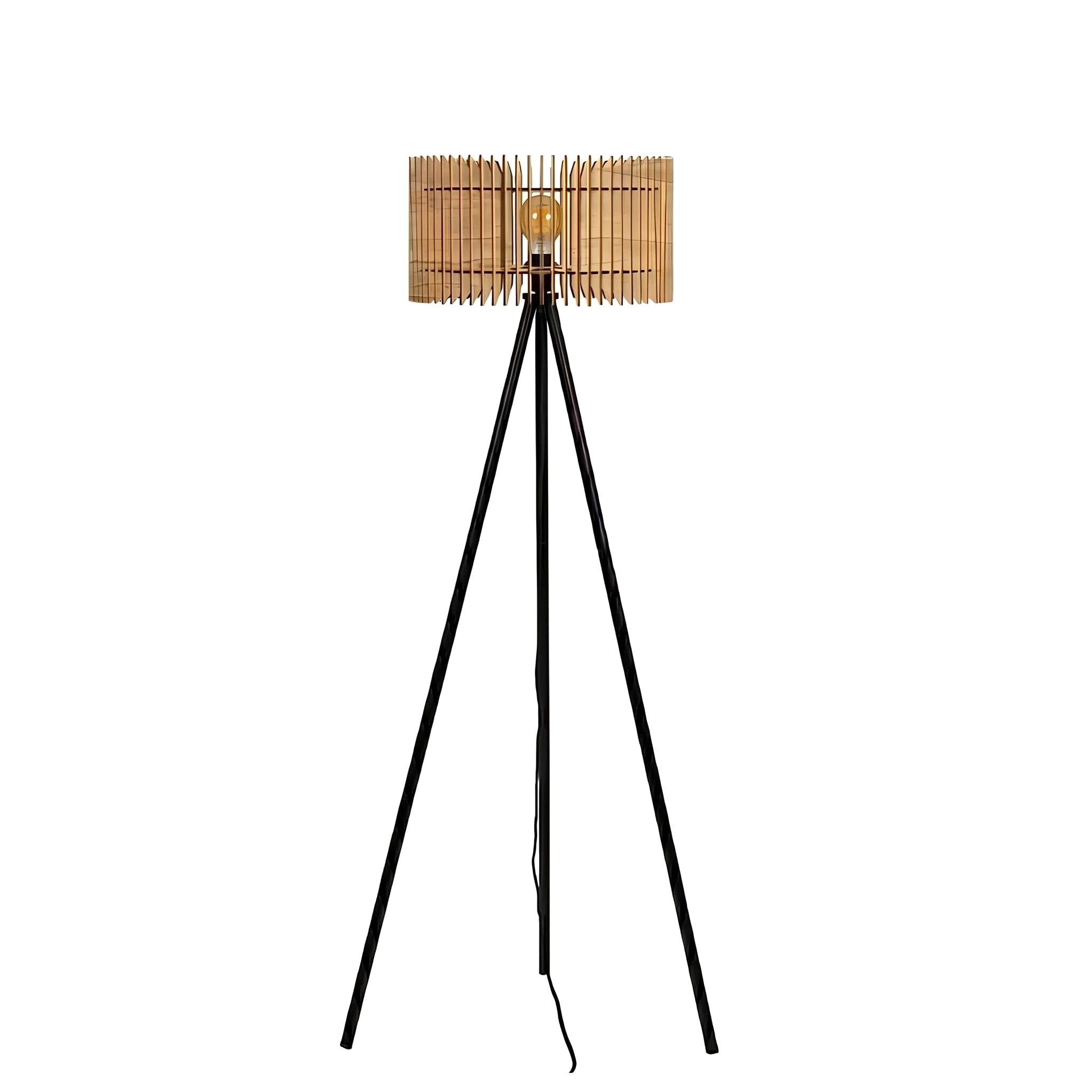 Apollon teinté Chêne | Lampadaire