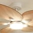 Dahlia teinté Chêne | Ventilateur de plafond