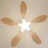 Libellule teinté Chêne | Ventilateur de plafond