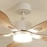 Libellule teinté Chêne | Ventilateur de plafond