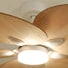 Lotus teinté Chêne | Ventilateur de plafond