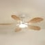 Plume teinté Chêne | Ventilateur de plafond