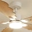 Plume teinté Chêne | Ventilateur de plafond