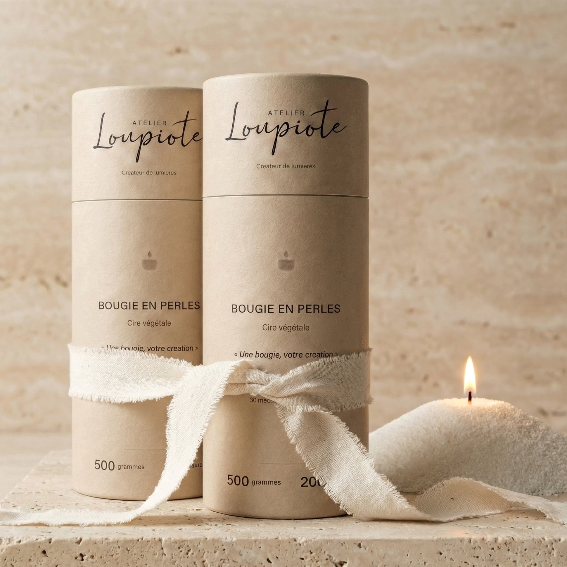 Bougie en perles | L'Expérience sanctuaire