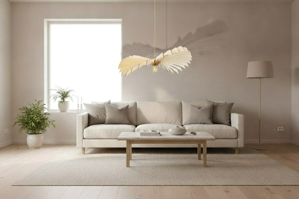 Pièce avec le luminaire